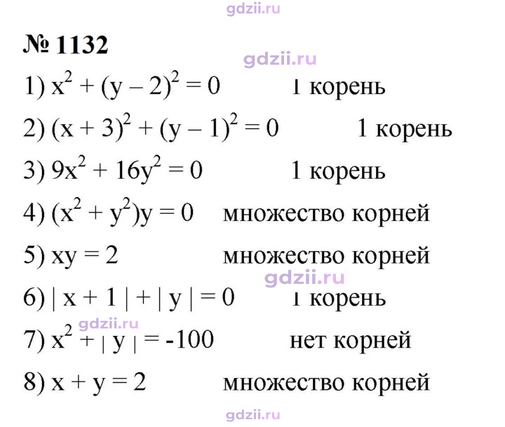 Скан решения номера 1132
