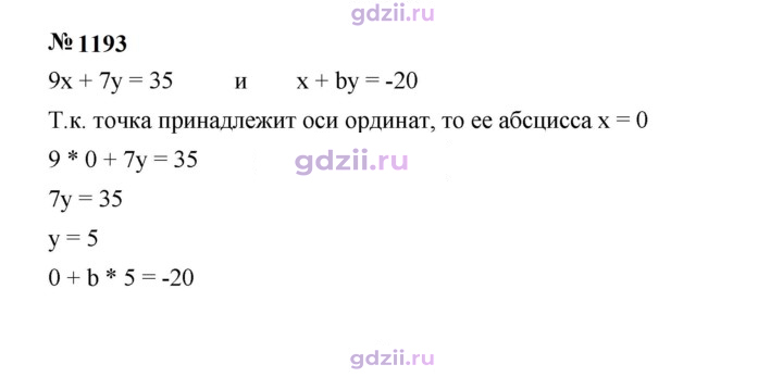 Скан решения номера 1193