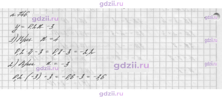 Скан решения номера 746