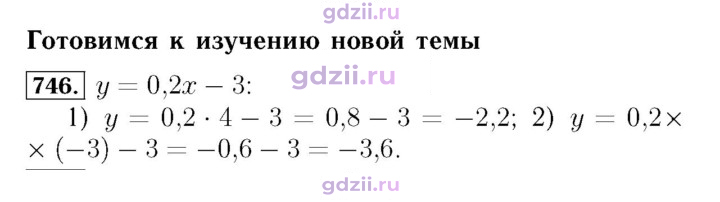 Скан решения номера 746