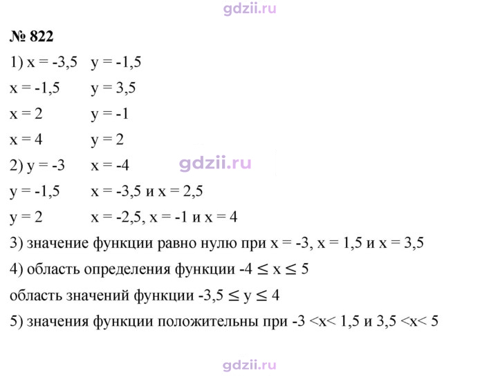 Скан решения номера 822