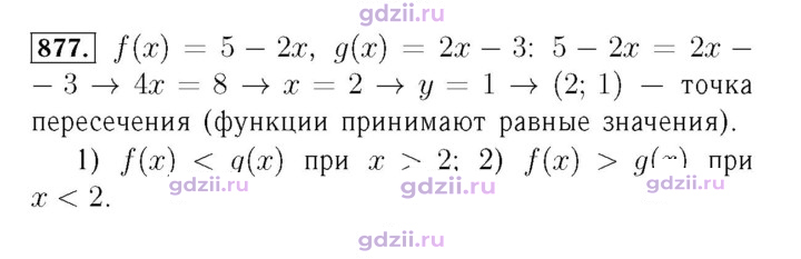 Скан решения номера 877