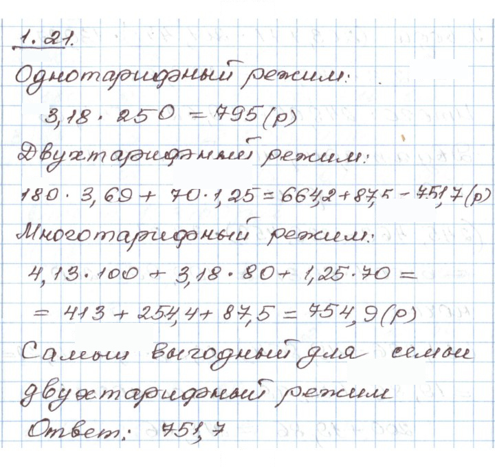 Скан решения номера 1.21