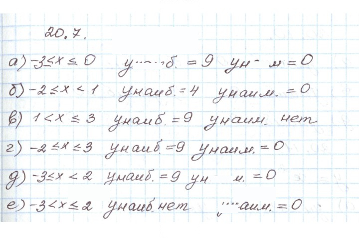 Скан решения номера 20.7