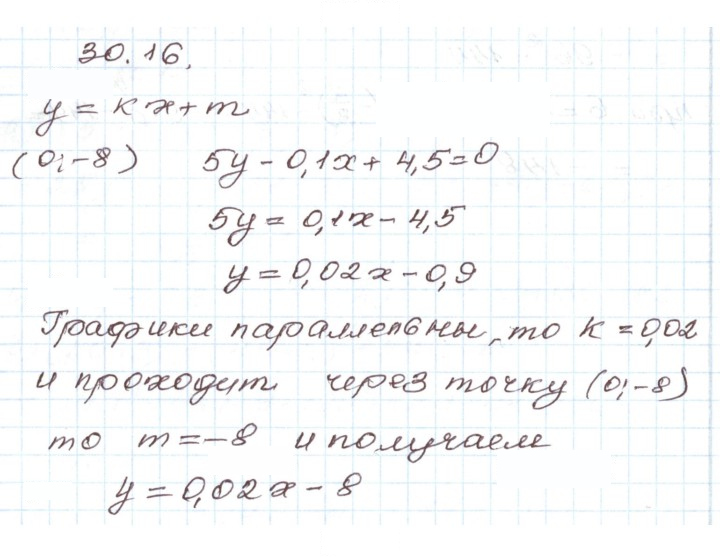 Скан решения номера 30.16