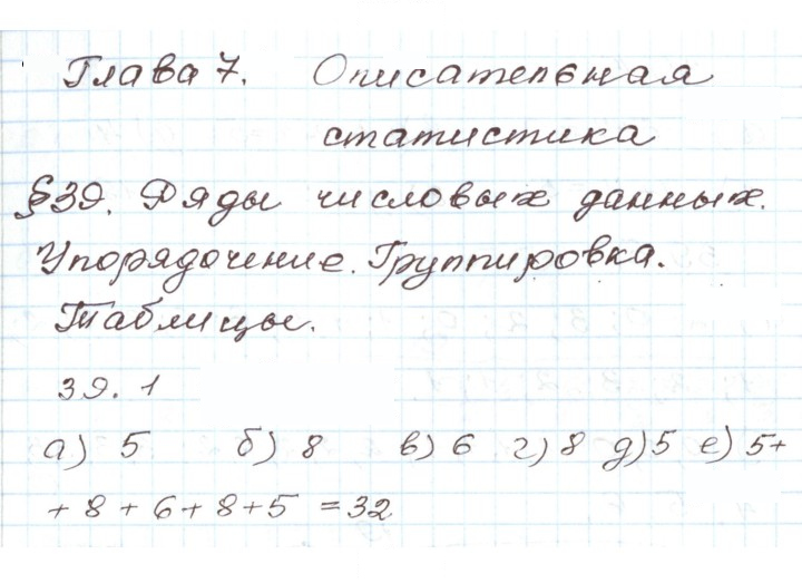 Скан решения номера 39.1