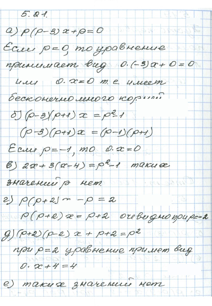Скан решения номера 5.21