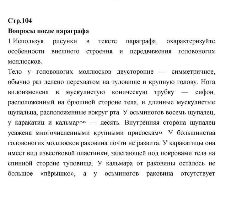 Скан решения номера 104