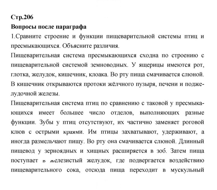 Скан решения номера 206