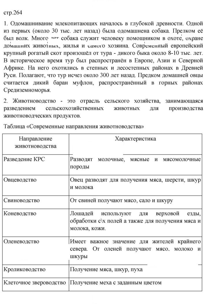 Скан решения номера 264