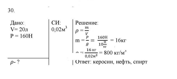Скан решения номера 30