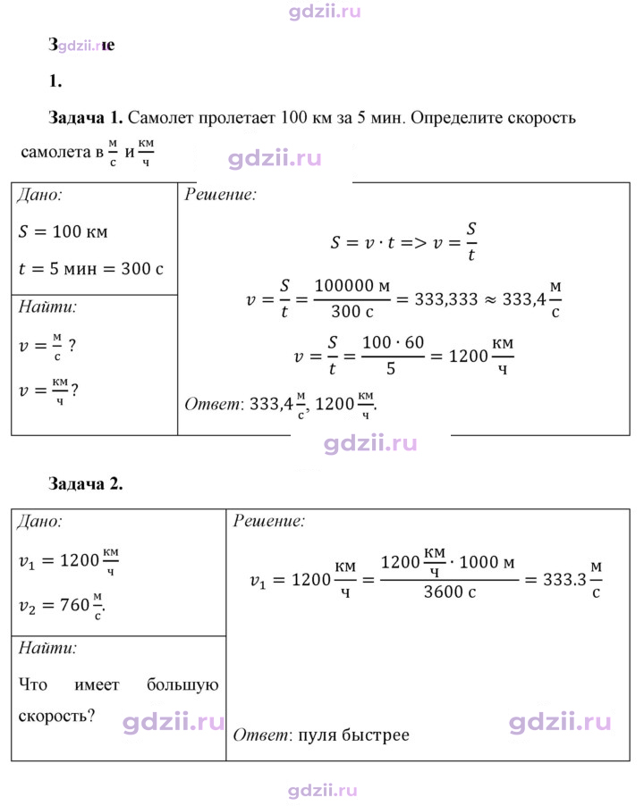 Скан решения номера 1