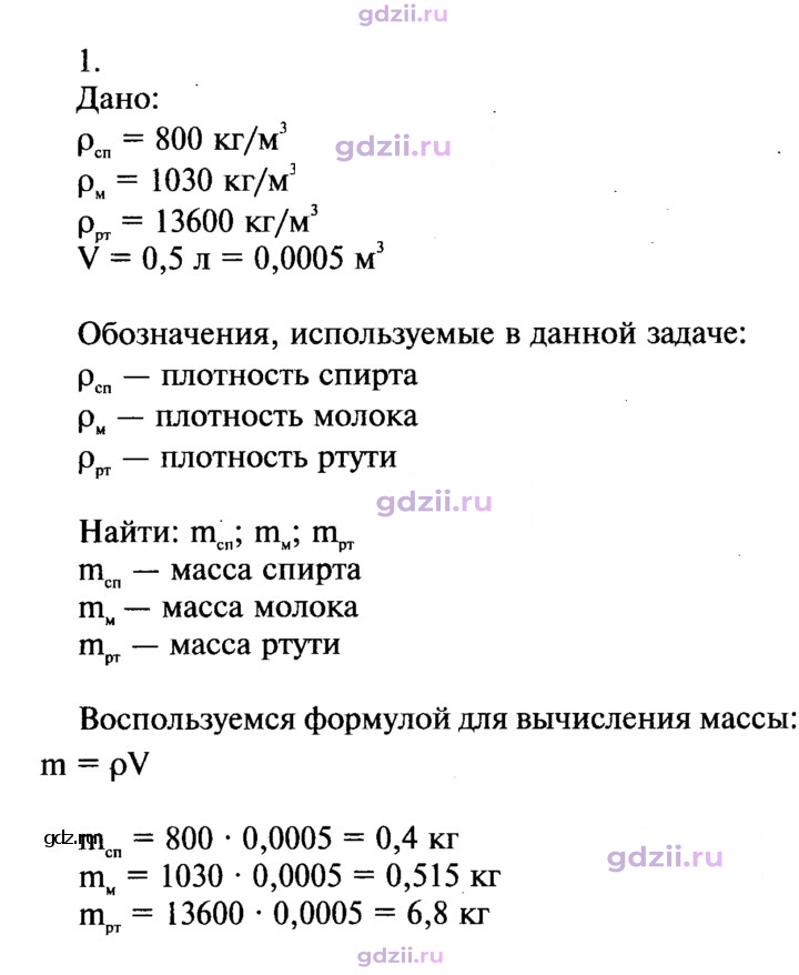 Скан решения номера 1