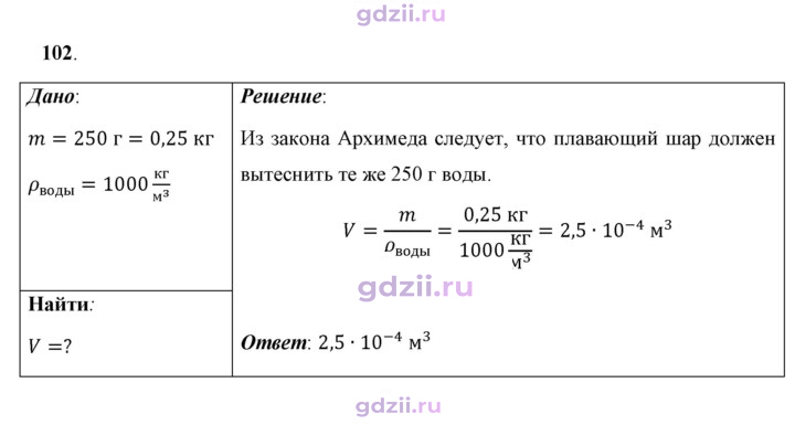 Скан решения номера 102