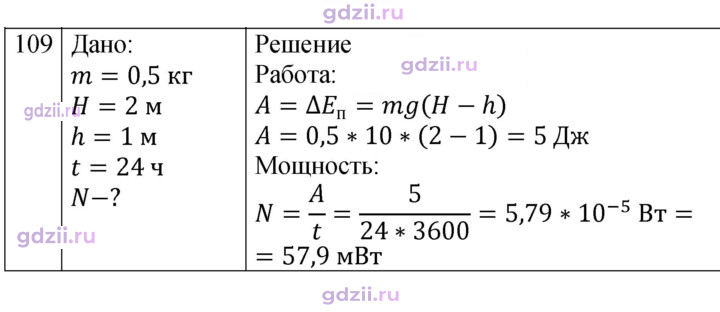 Скан решения номера 109