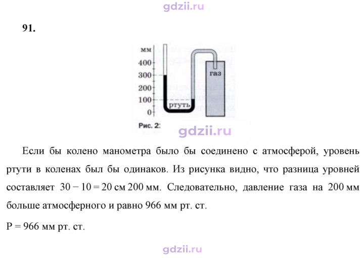 Скан решения номера 91
