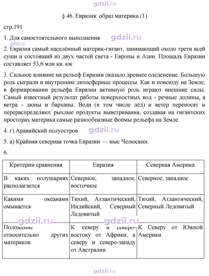 Скан решения номера 191