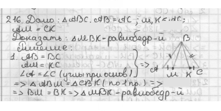 Скан решения номера 216