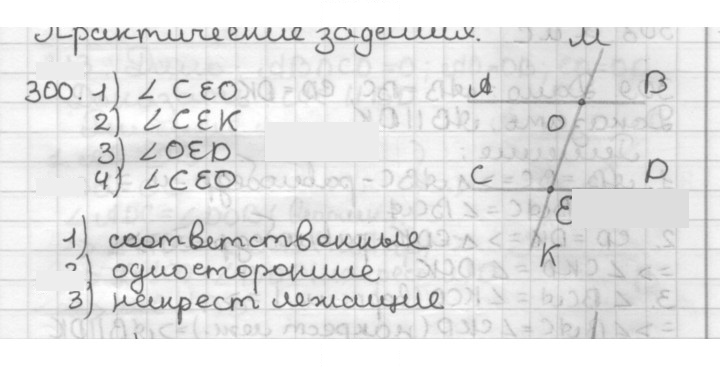 Скан решения номера 300