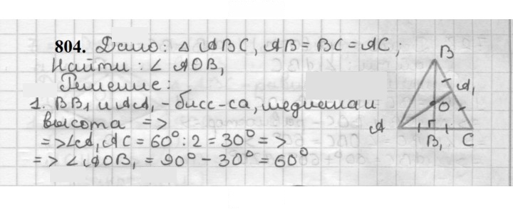 Скан решения номера 804
