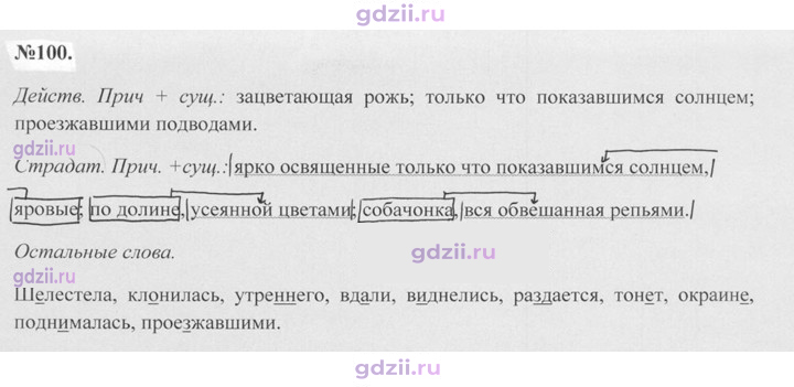 Скан решения номера 100