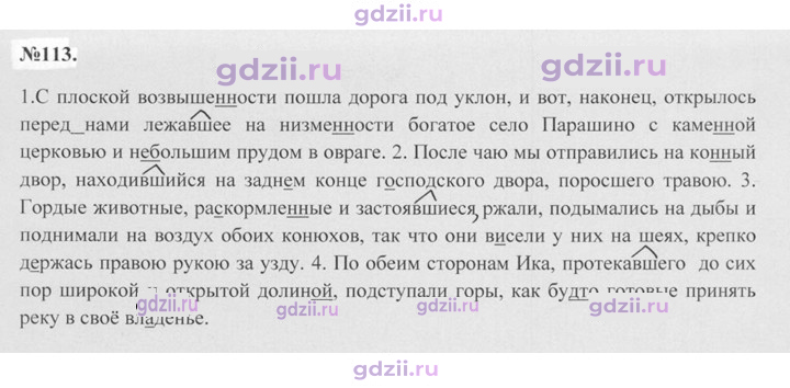 Скан решения номера 113