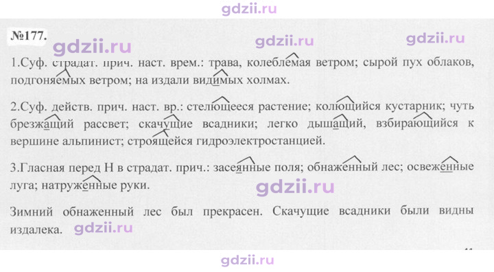 Скан решения номера 177