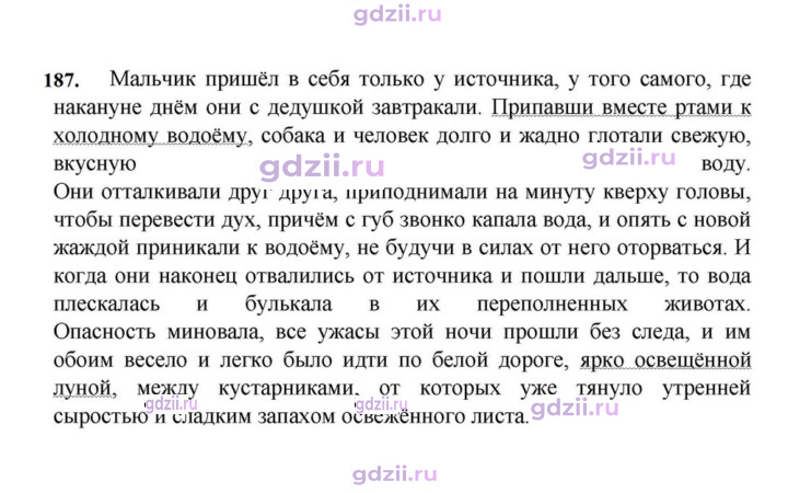 Скан решения номера 187