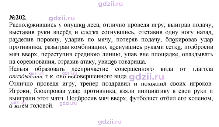 Скан решения номера 202