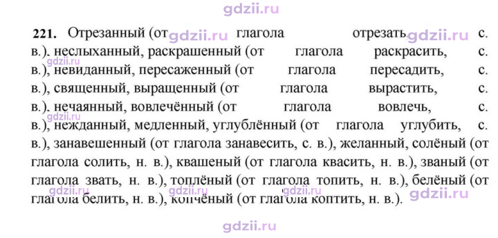 Скан решения номера 221