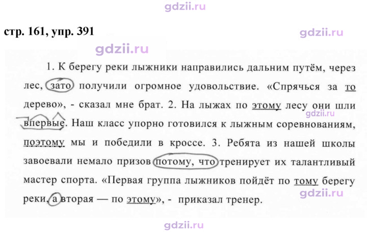 Скан решения номера 391