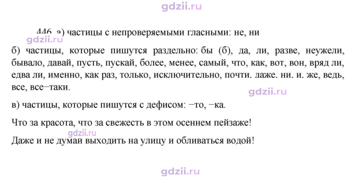 Скан решения номера 446