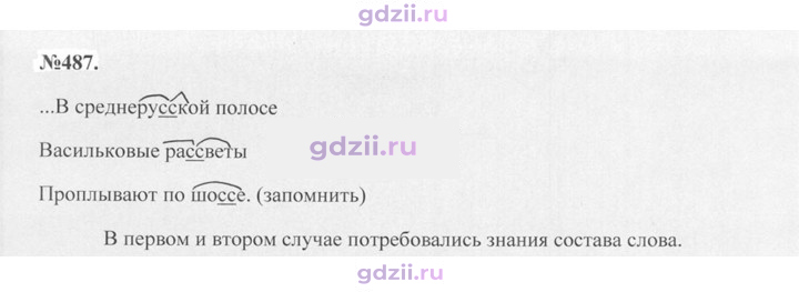 Скан решения номера 487