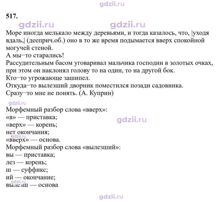 Скан решения номера 517