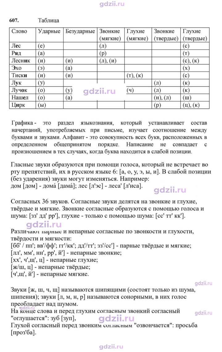 Скан решения номера 607