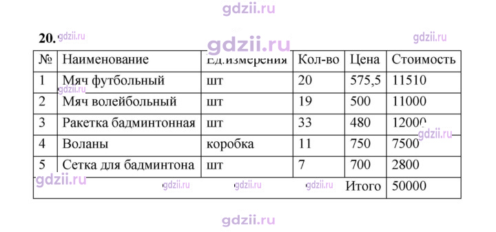 Скан решения номера 20
