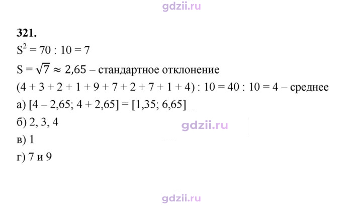 Скан решения номера 321