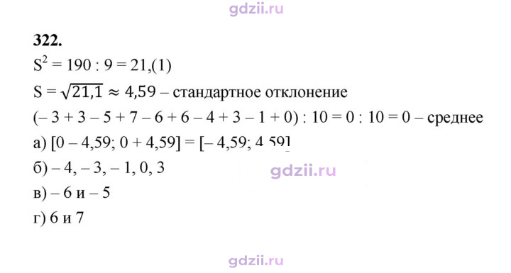 Скан решения номера 322