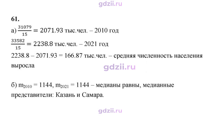 Скан решения номера 61