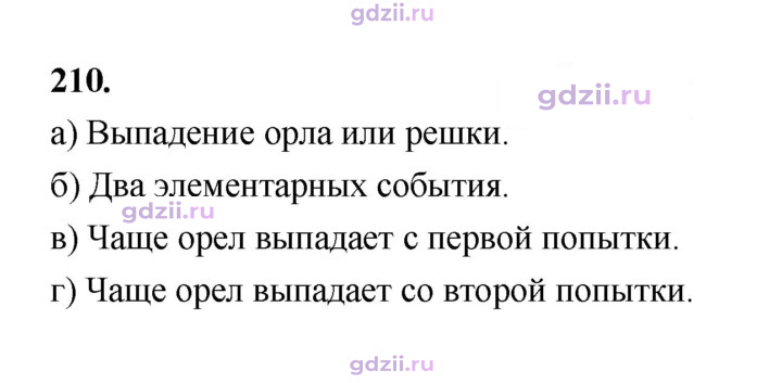 Скан решения номера 210