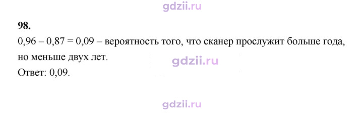 Скан решения номера 98