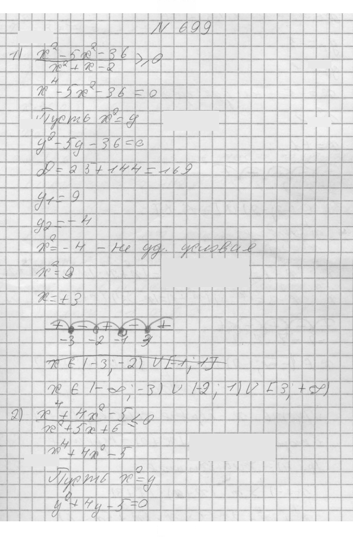 Скан решения номера 699