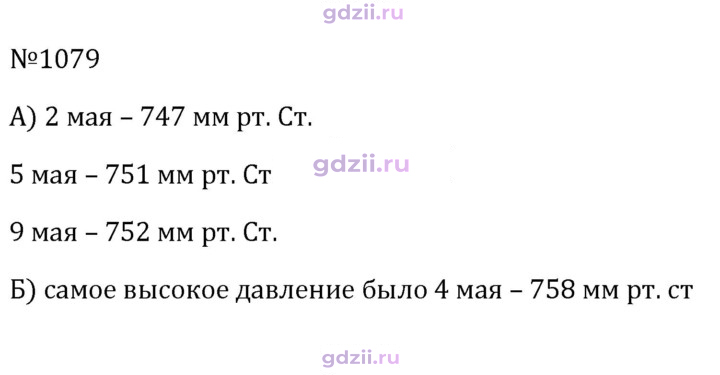Скан решения номера 1079