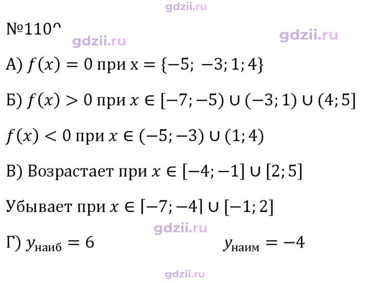 Скан решения номера 1100