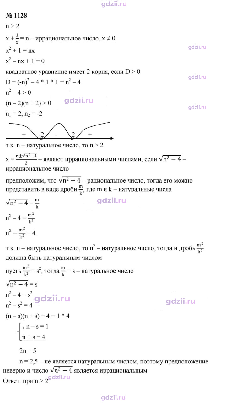 Скан решения номера 1128