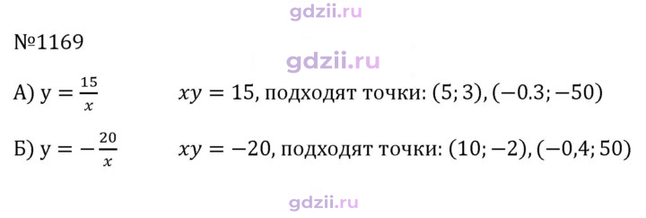 Скан решения номера 1169