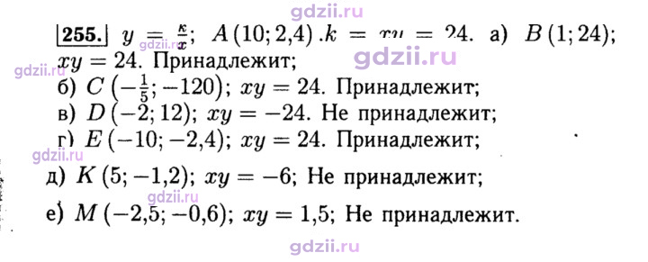 Скан решения номера 255