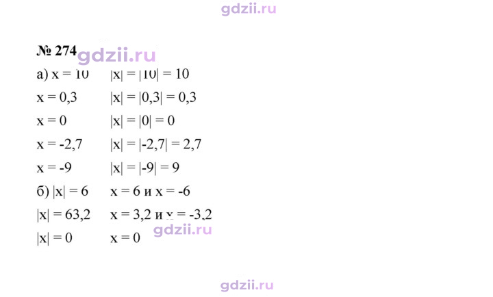 Скан решения номера 274
