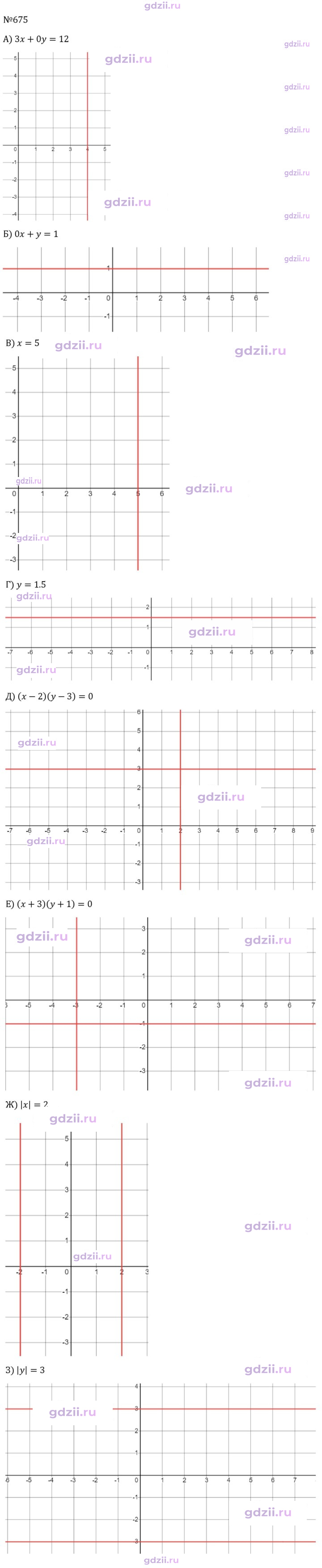 Скан решения номера 675