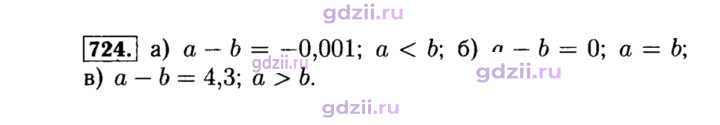 Скан решения номера 724
